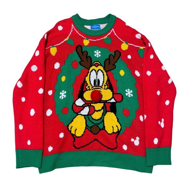 東京ディズニーリゾート 2019年 限定品 プルート Xmasニット M