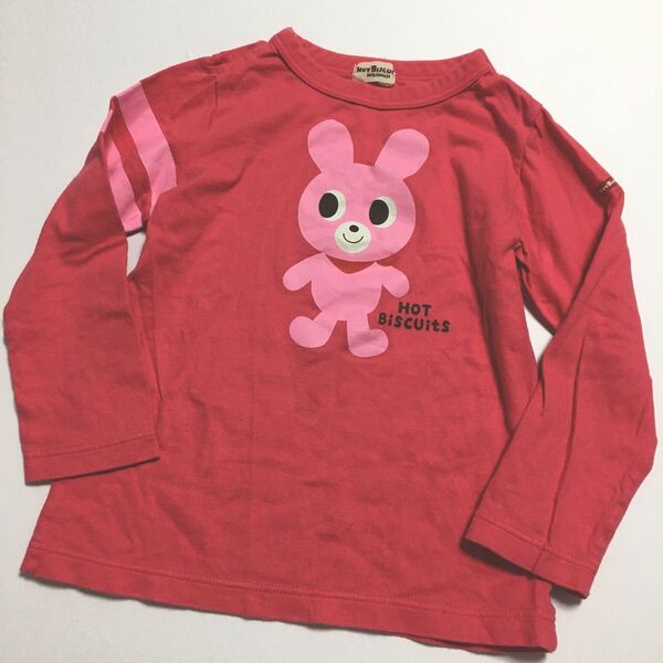 ミキハウスホットビスケッツ 110cm ミキハウス ロンT 長袖Tシャツ ピンク