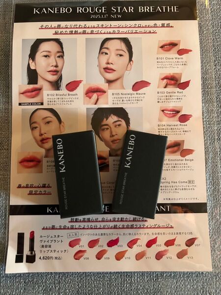 KANEBO カネボウ ルージュスターブリーズ B102 ミニサイズ 2個