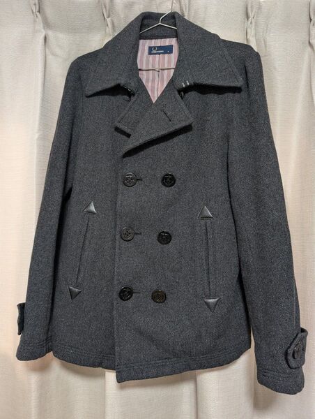 値下げ フレッドペリー FRED PERRY ジャケット メンズ ピーコート Мサイズ