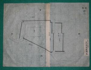 絵図 （城郭図） 福岡県 筑後國 柳川城（レターパックライト発送）