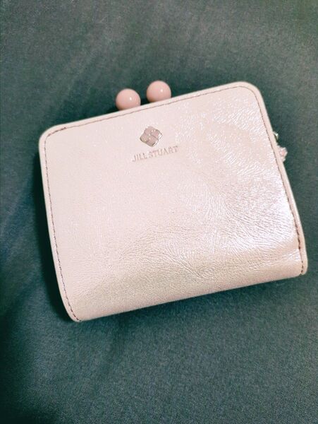 二つ折り財布 財布 小銭入れ有り がま口 ジルスチュアート JILLSTUART 未使用 新品 ピンク 本革 ラメ