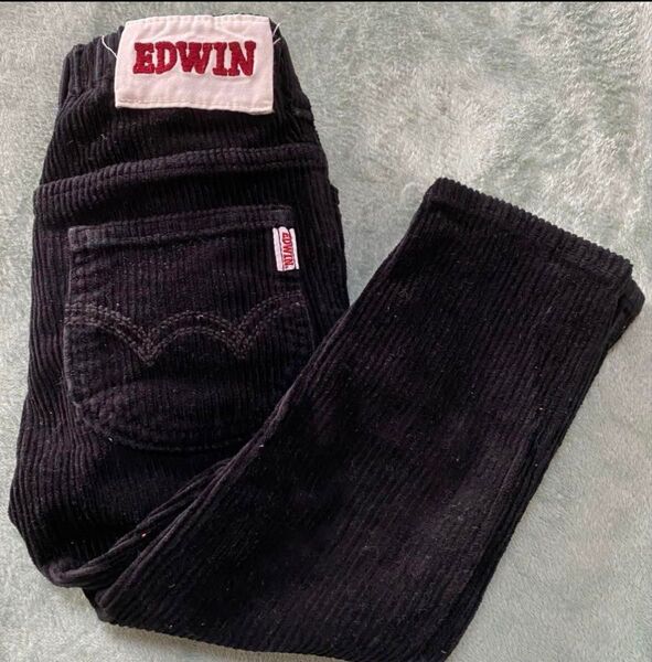 EDWIN エドウィン パンツ スボン 黒 ブラック キッズ 100