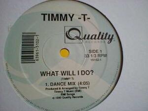 ディスコ Timmy T / What Will I Do 12インチです。