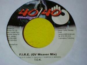 レゲエ TOK / Fire (QV Weaver Mix) 7インチ新品です。