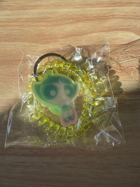 パワパフガールズ スプリングゴム キーホルダー バターカップ
