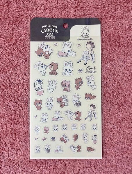 foxy illustrations 透明シール ロフト loft ステッカー シール CREATORS CIRCUS