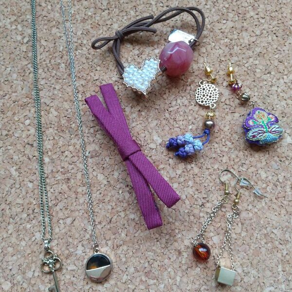 6点ピアス&ヘアゴム&ネックレス