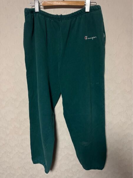 チャンピオン スウェットパンツ 90年代 90s XXL グリーン