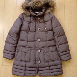 OFUONオフオン レディースフードファー付き ダウンコート サイズM