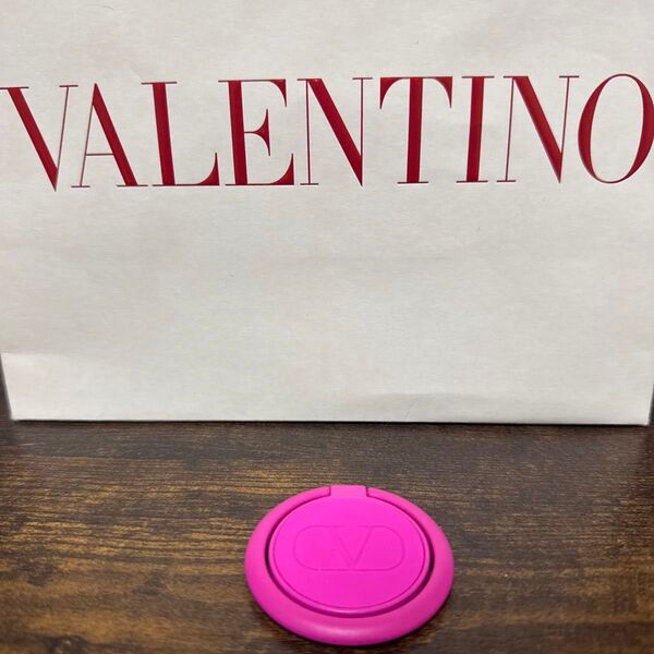 VALENTINO ヴァレンティノ スマホリング 携帯スタンド ピンク