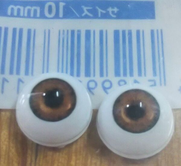 ドールアイ 10mm オレンジブラウン VOLKS ボークス Dollfie Plusドルフィー プラス 専用 LD-19