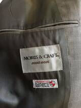 値下げ！morris&craft テーラードジャケット ベージュチェック　サイズ M ウール87% ポリ１３％_画像3