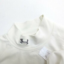 ＊アンダーアーマー/UNDER ARMOURハイネック/長袖インナーシャツ■白【SM】MENS/G51_画像3