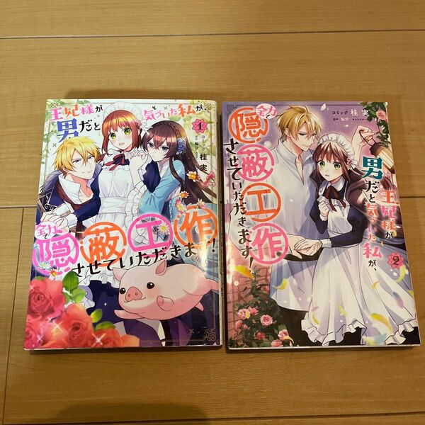 王妃様が男だと気づいた私が、全力で隠 1.2 (ZERO-SUM COMICS) 桂実 画