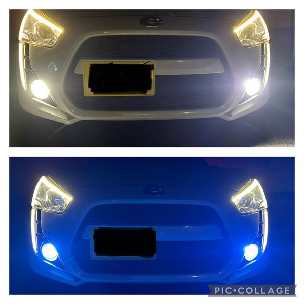 コペン LA400K LEDフォグランプ 2色 ホワイト/アイスブルー