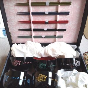 汁椀&お箸5点セット 和食器 箱入り