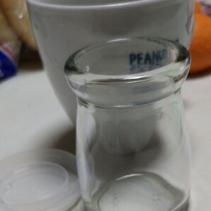 プリンの空き容器 ガラス瓶12個 キャップ付き
