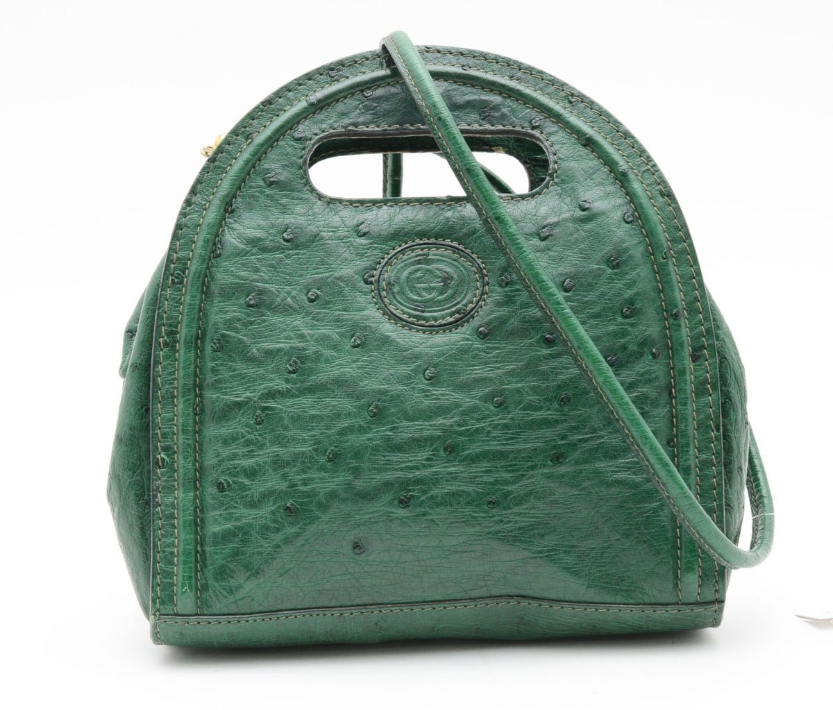 国内即発*GUCCI*グッチ*オーストリッチ ショルダーバッグ Yahoo!オークション -「オーストリッチ バッグ」(グッチ) (く)の