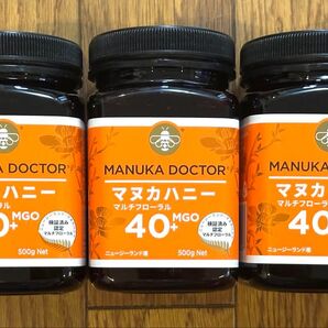 マヌカドクター マヌカハニー マルチフローラル MGO40+ 500g×3個