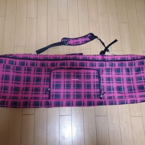 north peak スノーボードバッグ ピンクと黒のチェック柄 150cm