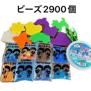 パーラービーズ オンザゴー ビーズ、プレート、ピンセット、当て紙セット