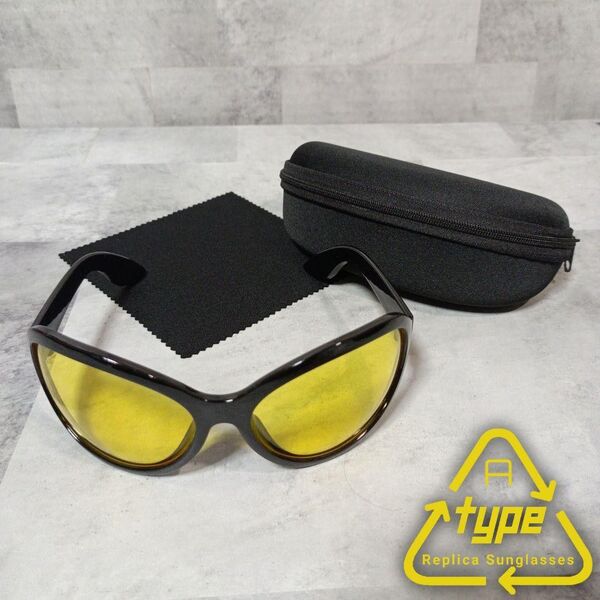 X-JAPAN■hide■コスプレ用■サングラス■ブラック×イエロー■TYPE-A■未使用品