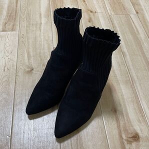 who'swhochico フーズフーチコ ニットソックスブーツ Sサイズ ショートブーツ