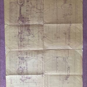 日本国有鉄道 幻の蒸気機関車C63 青焼図面