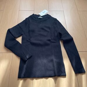 【新品タグ付き】リブクルーネック リブニット