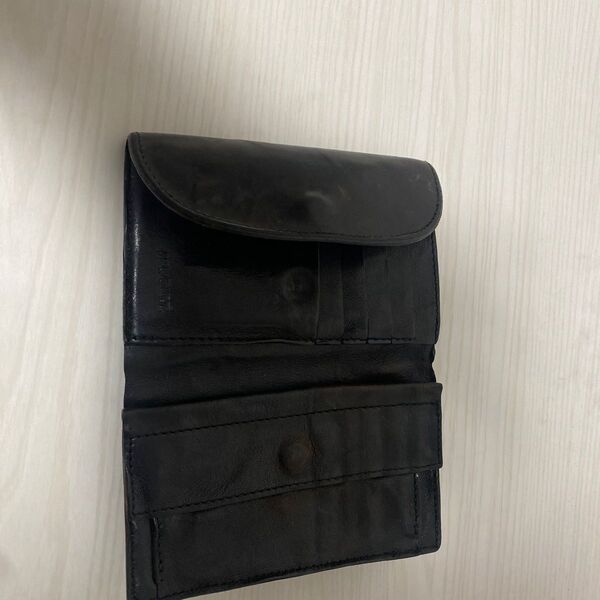 MR. OLIVE 二つ折り財布 黒 レザー
