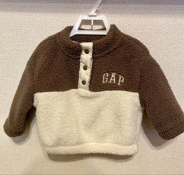 【70cm】baby GAP ボア トレーナー