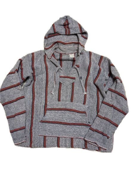 【Vintage mexican parka】メキシカンパーカー/ネイビー×ストライプ/古着