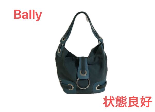Bally バリー ショルダーバッグ/ブルー/イタリア製/状態良好