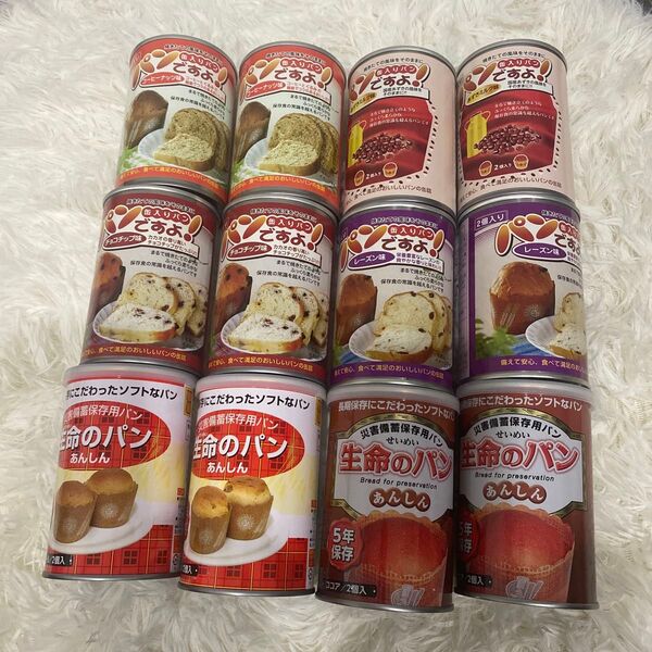 缶入りパン12缶セット アソート2種類×6 パンの缶詰 非常食 備蓄