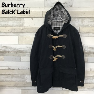 【人気】Burberry Balck Label バーバリーブラックレーベル ダッフルコート ネイビー ノバチェック柄 サイズM/3919