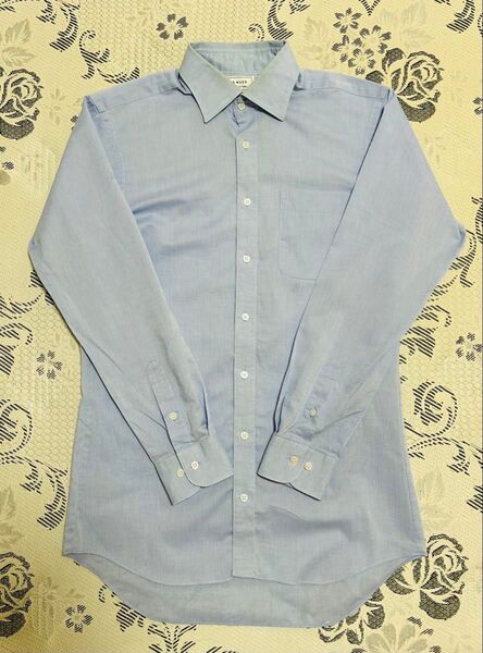 LES mues Easy Iron Fabric アオキワイシャツ Mサイズ