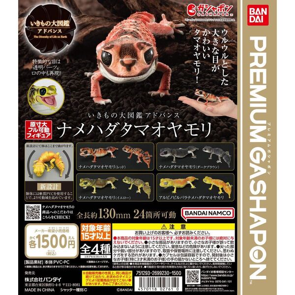いきもの大図鑑アドバンス ナメハダタマオヤモリ未開封4種類コンプリートセット