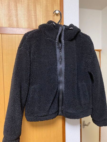 GapFit ボアジャケット フリースジャケット XS ブラック