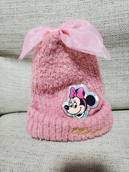 ミニーちゃん ニット帽 50cm