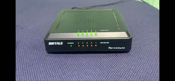 BUFFALO Giga対応 5ポート スイッチングHub ブラック