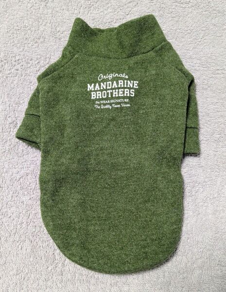 【XSサイズ】 MANDARINE BROTHERS マンダリンブラザーズ スキンタイト ウォーム Tシャツ 保温 秋冬 犬服