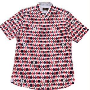 ●Resort Works PAIKAJI リゾートワークス パイカジ●沖縄 総柄 ボタンダウン 半袖 シャツ M