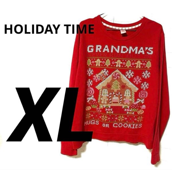 【HOLIDAY TIME】XL トレーナー スウェット