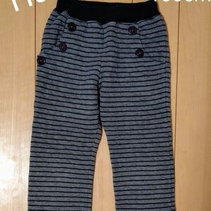HusHusH 暖かい裏起毛 キッズパンツ 100cm