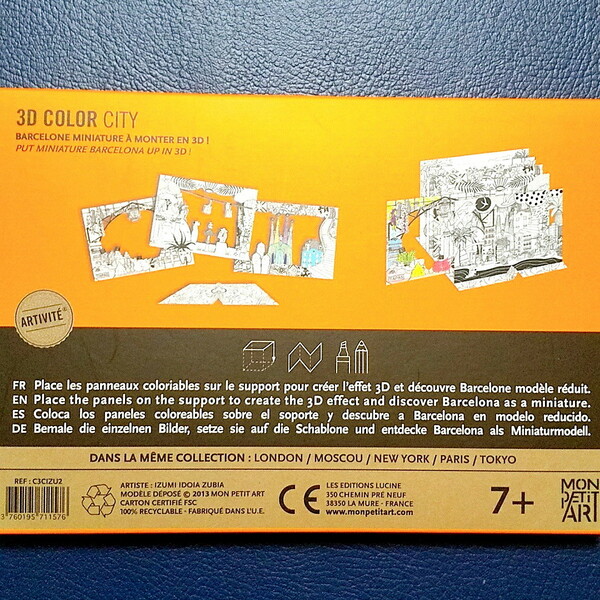 ●新品●3D color city MONET ART BARCELONA★