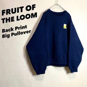 【フルーツオブザルーム】“企業モノ” 背面ロゴ BIG SWEAT