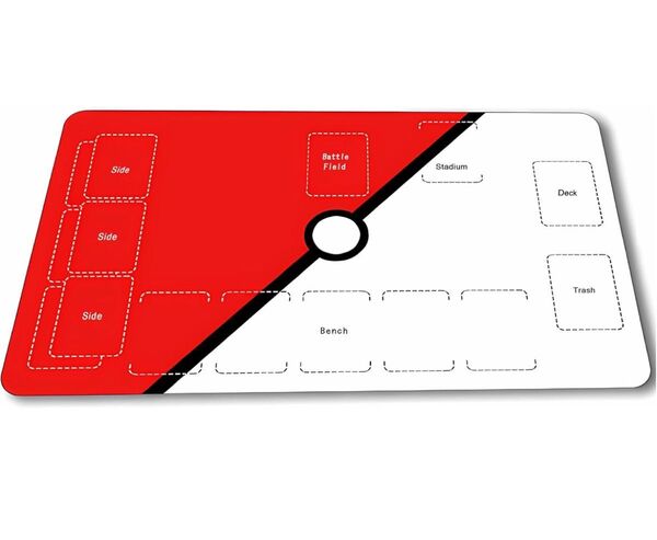 プレイマット カードゲーム に 厚さ2mm ラバー カード マットに 滑り止め 丸めやすい 60*35cm 1人用