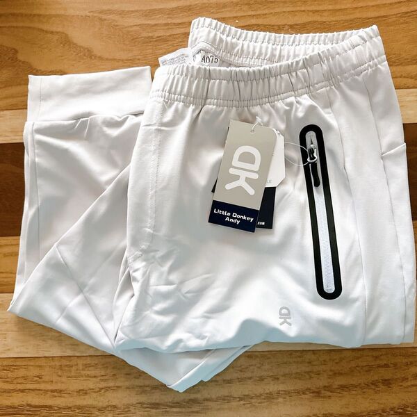 新品未使用! メンズ ジョガーパンツ ジッパーポケット付き スウェット XXXL ホワイト