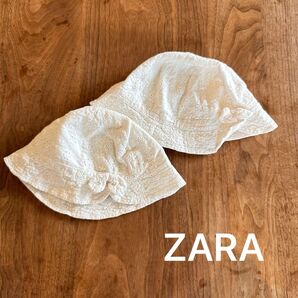 ZARA ベビー帽子 ホワイト